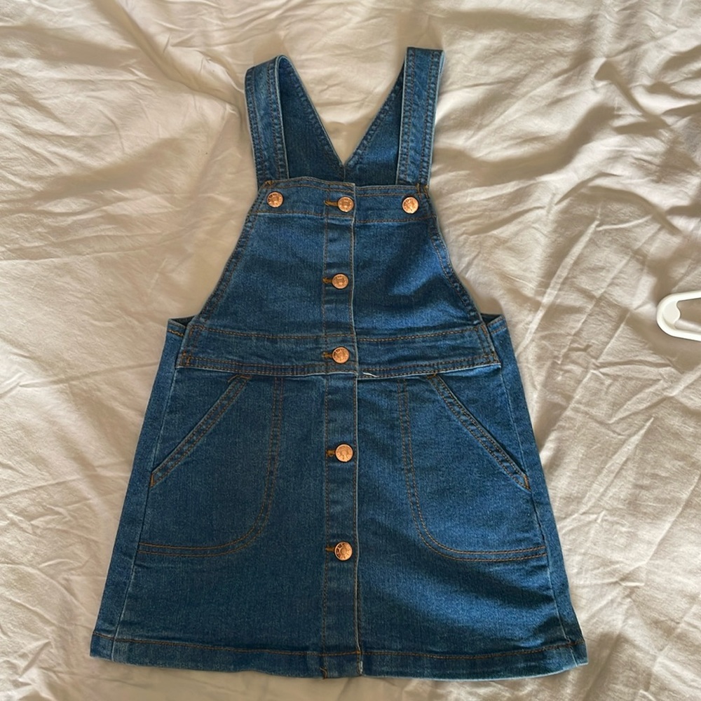 BCBG Girls Denim Overall Dress
